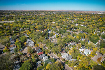 Aerial of the Caswell HIll Neighborhood in Saskatoon
