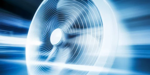 Poster Rotating fan blowing cool air © XaMaps