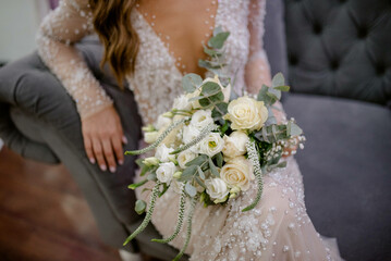 Beautiful wedding bridal bouquet.