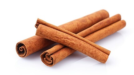 Close-up of neat and evenly spaced cinnamon sticks in a medium length arrangement. Rich brown color, rough texture, and fragrant aroma. Perfect for baking, cooking, or adding flavor to desserts