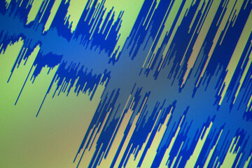Voiceover studio audio sound wave