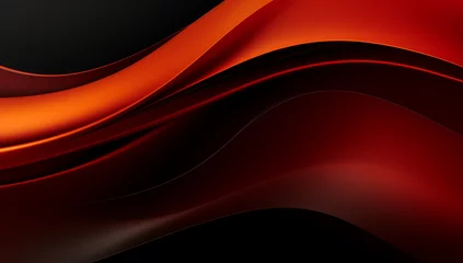 Dekokissen a red and black wavy background © Chris