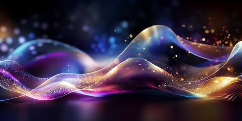 digital wave technology background wallpaper concept, motion texture cyber network elements