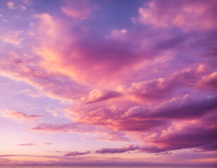 Obraz premium sunset in the sky clouds with purple color