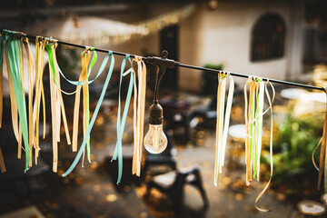 A decoration in the street cafe