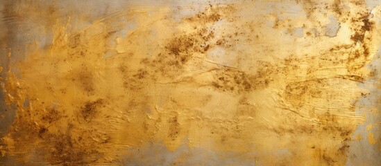 The background design features a texture resembling a wall made of golden cement