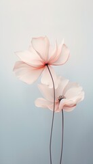 Fototapeta premium Autumn Aura Seamless Fall Blossom Showcase Cherry Blossom Whispers Seamless Floral Elegance