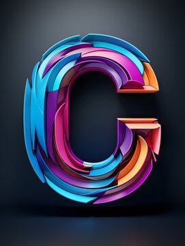 Abstract letter C