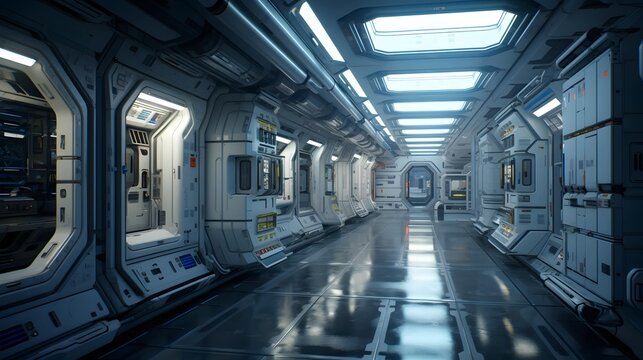 Spaceship hallway