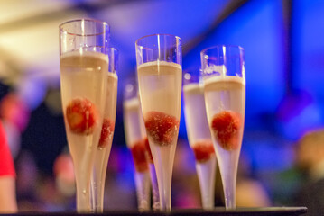 Strawberries and champagne