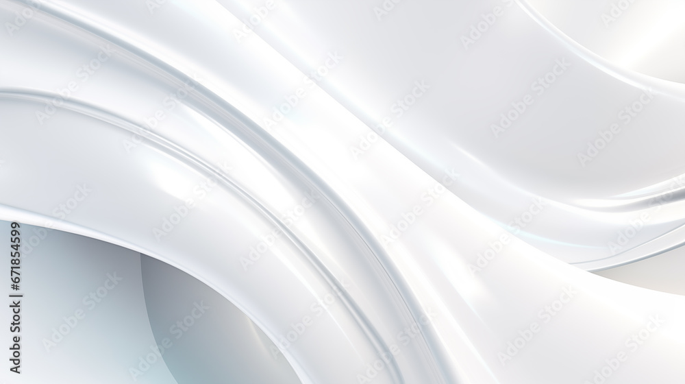 Fototapete abstract soft shiny white gray wavy line background graphic design. elegant white gray modern archit