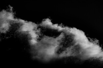 Artistic image of the sky with clouds in black and white