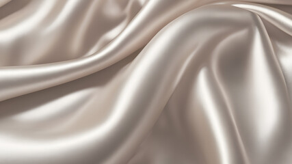 Obraz premium Abstract Background Beige Silk Fabric Texture, Luxury Cloth, Liquid Wave With a transparent background