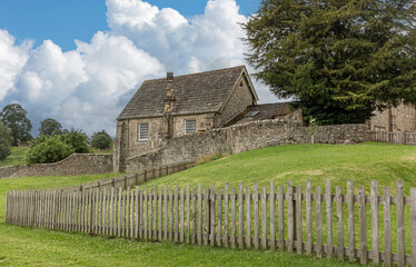 Fototapeta na wymiar Small traditional stone cottage