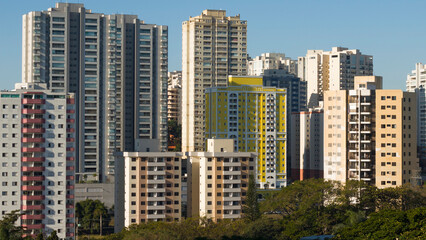 downtown city skycrapers buildings
