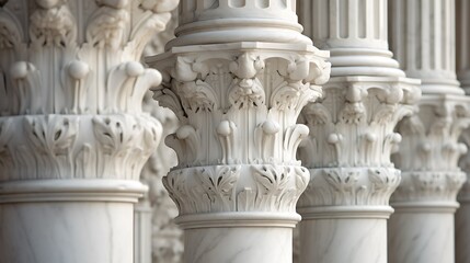 Obraz premium Marble pillars building detail