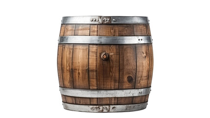 Fototapeta premium wooden barrel isolated on background