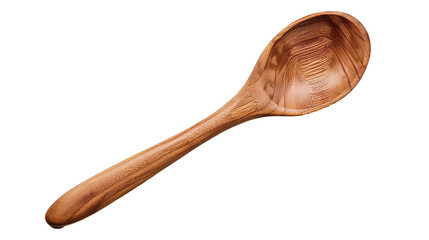wooden spoon isolated on background