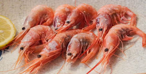 Plato de Quisquillas o gambas en Santa Pola