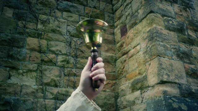 Bell Is Rung Outside Building Historical Scene 2 Versions