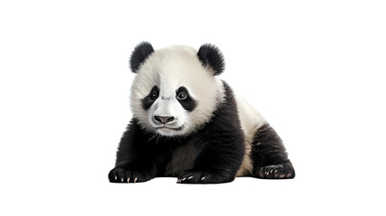 Naklejka premium Panda on transparent background