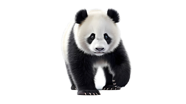 Panda on transparent background