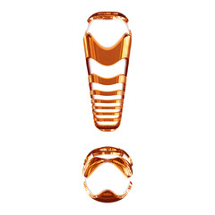 White symbol with redheaded  straps