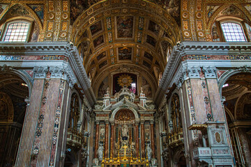 Fototapeta na wymiar interior of the cathedral country