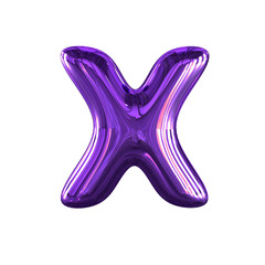 Inflatable symbol. letter x