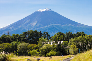 (山梨県ｰ風景)河口湖畔から見る富士山