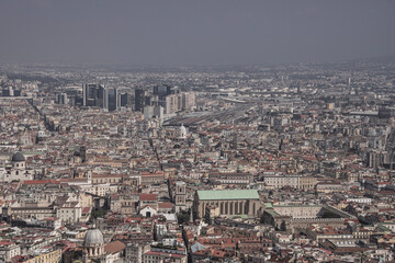 Naklejka premium city aerial view