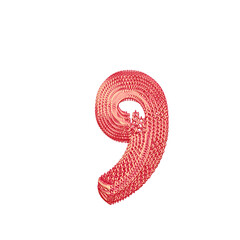 Symbol made of pink dollar signs © oleg