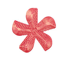 Symbol made of pink dollar signs © oleg