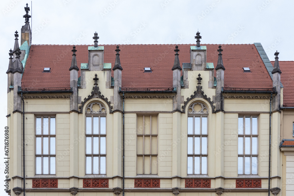 Wall mural architecture of the old town of wroclaw, poland