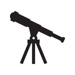 telescope on a white background