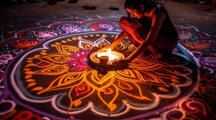 Diwali Rangoli Art