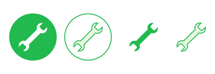 Wrench icon set. repair icon vector. tools icon vector