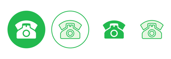 Telephone icon set. phone icon vector.