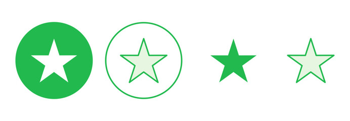 Star Icon set. rating icon vector. favourite star icon