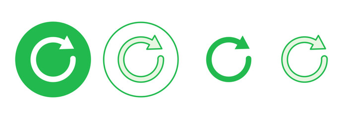 Refresh icon set. Reload icon vector. Update icon.