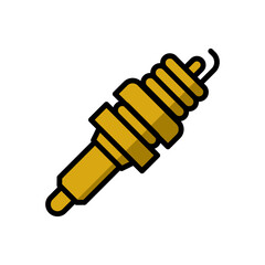 Car Part Icon, Spark Plug Icon