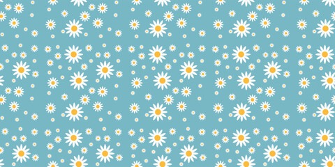 daisy pattern fabric pattern design (seamless endless)