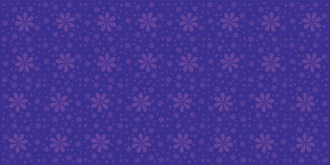 Naklejka na ściany i meble Floral pattern on purple background suitable for seamless fabric