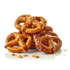 Crunchy sea salted pretzels.
