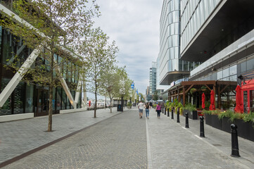 Pedestrian Street in the Washington, DC Wharf Area 