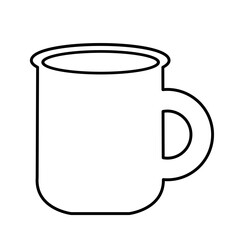 Mug Line art Illustration