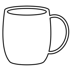 Mug Line art Illustration