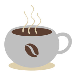 Hot Coffee Mug Vector Illustration
