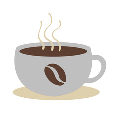 Hot Coffee Mug Vector Illustration