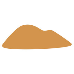 Vector  Desert Sand Mounds Illustration